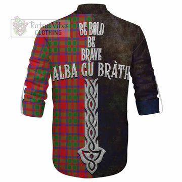 MacIntosh (McIntosh) Tartan Family Crest Ghillie Kilt Shirt Alba Gu Brath Be Brave Lion Ancient Style - Tartan Vibes Clothing