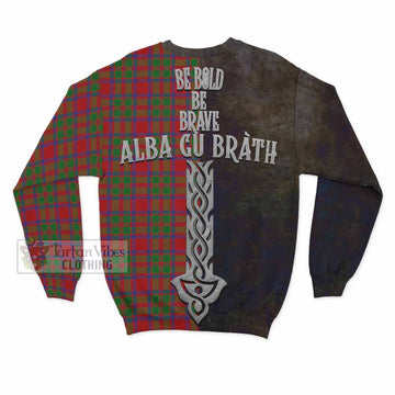 MacIntosh (McIntosh) Tartan Family Crest Sweatshirt Alba Gu Brath Be Brave Lion Ancient Style - Tartan Vibes Clothing