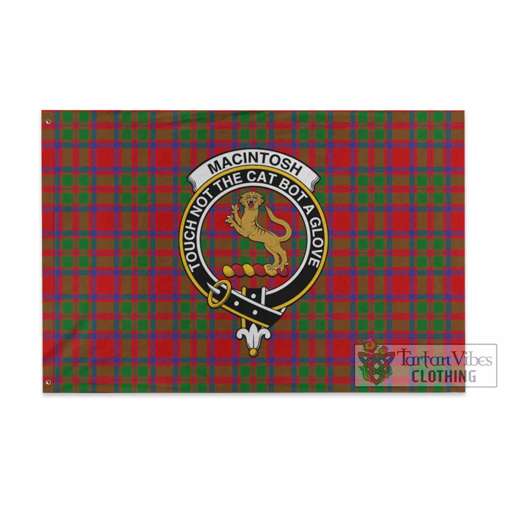 MacIntosh (McIntosh) Tartan House Flag with Family Crest - Tartan Vibes Clothing