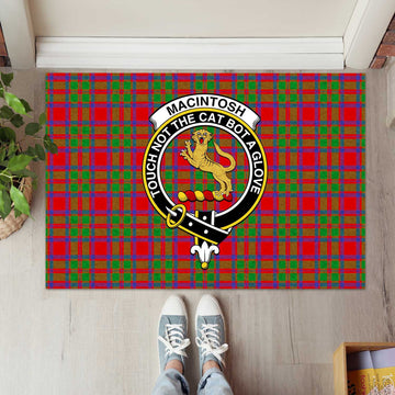 MacIntosh (McIntosh) Tartan Rubber Doormat with Family Crest L 60*90cm - Tartan Vibes Clothing