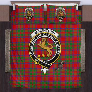 MacIntosh (McIntosh) Tartan Bedding Set with Family Crest UK Bedding Set - Tartan Vibes Clothing