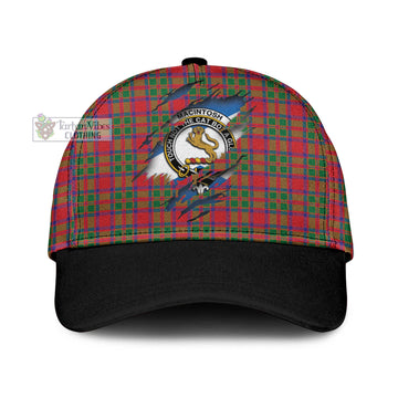 MacIntosh (McIntosh) Tartan Classic Cap with Family Crest In Me Style