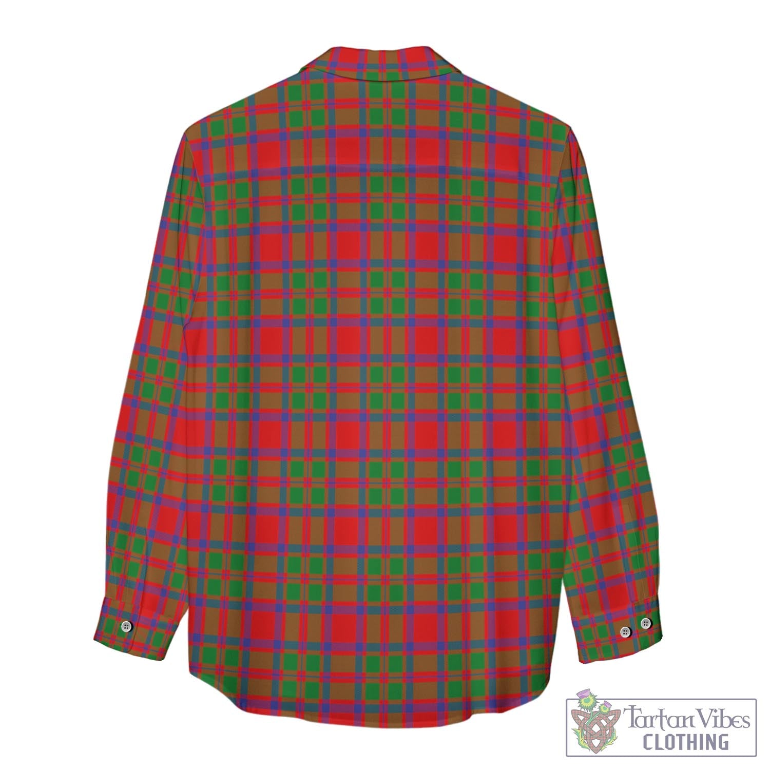 Tartan Vibes Clothing MacIntosh Modern Tartan Womens Casual Shirt with Family Crest