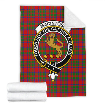 MacIntosh (McIntosh) Tartan Blanket with Family Crest - Tartan Vibes Clothing