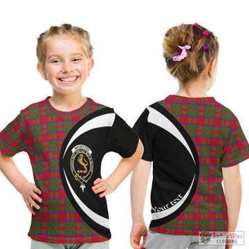 MacIntosh (McIntosh) Tartan Kid T-Shirt with Family Crest Circle Style - Tartan Vibes Clothing