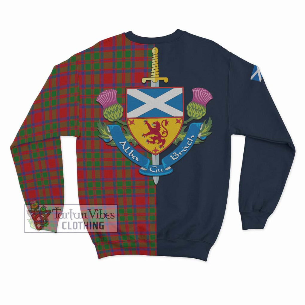 MacIntosh (McIntosh) Tartan Sweatshirt Alba with Scottish Lion Royal Arm Half Style - Tartan Vibes Clothing