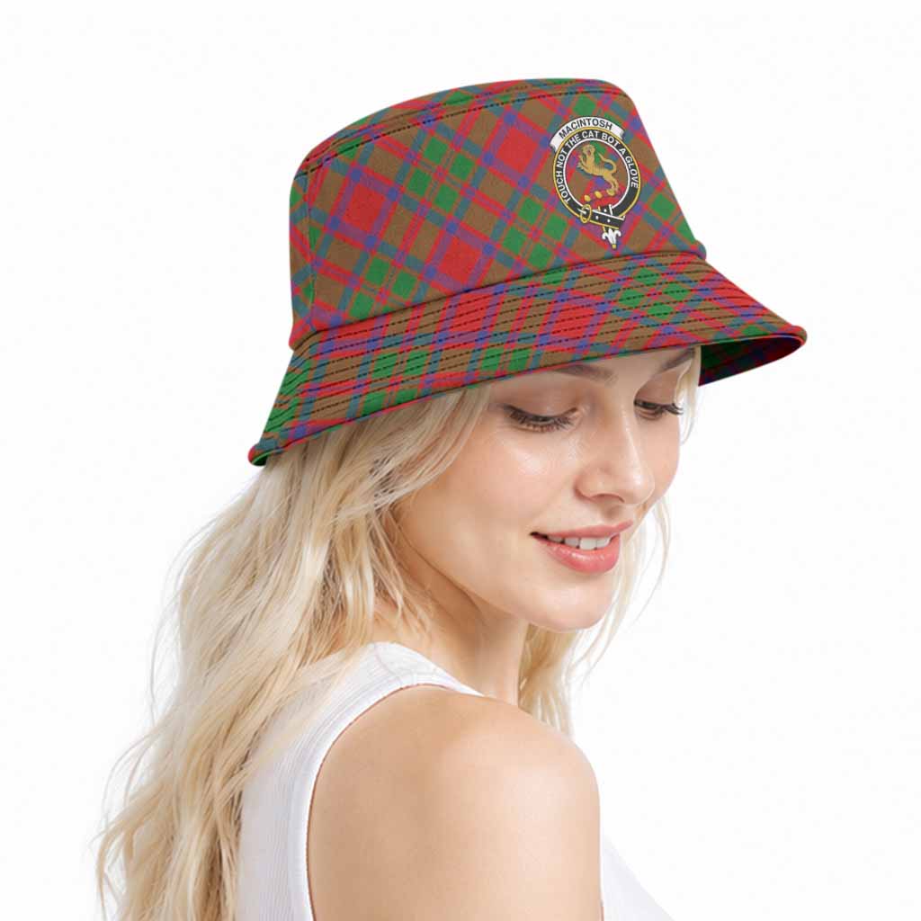 MacIntosh (McIntosh) Tartan Bucket Hat with Family Crest - Tartan Vibes Clothing