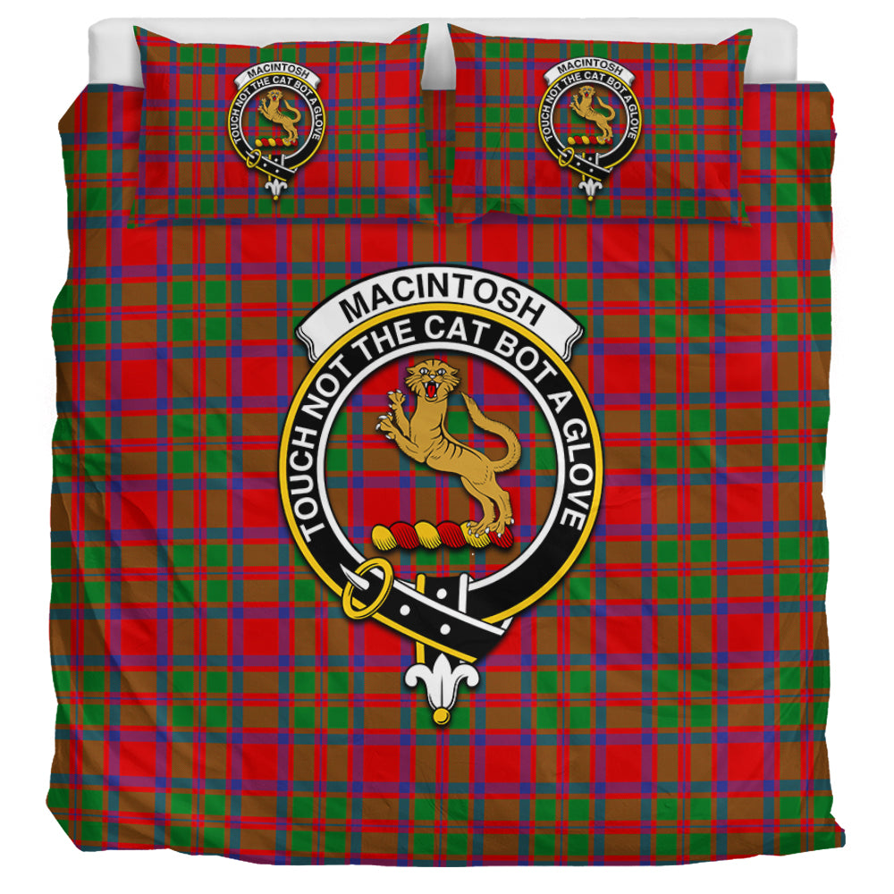 MacIntosh (McIntosh) Tartan Bedding Set with Family Crest - Tartan Vibes Clothing