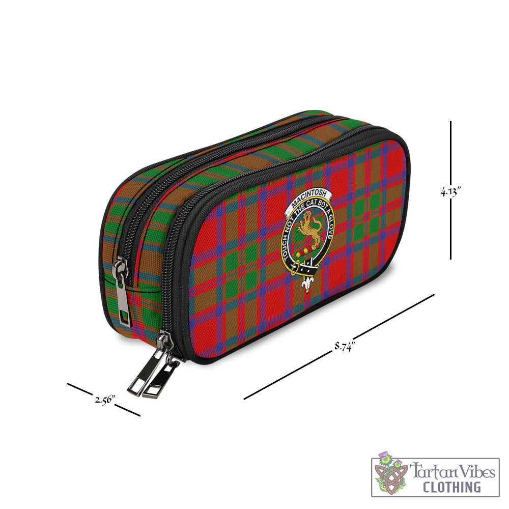 MacIntosh (McIntosh) Tartan Pen and Pencil Case with Family Crest - Tartan Vibes Clothing