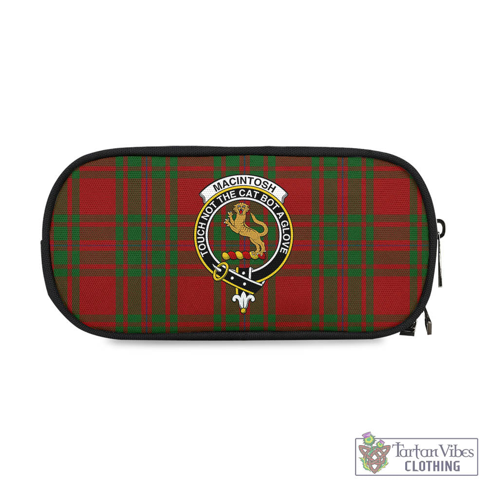 Tartan Vibes Clothing MacIntosh Red Tartan Pen and Pencil Case with Family Crest