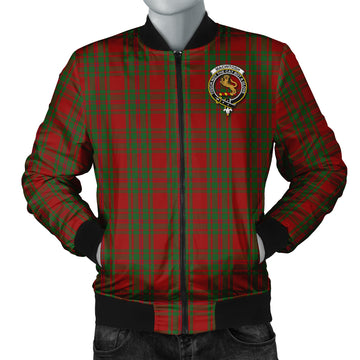 MacIntosh Red Tartan Bomber Jacket with Family Crest