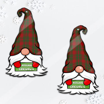 MacIntosh Red Gnome Christmas Ornament with His Tartan Christmas Hat