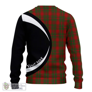 MacIntosh Red Tartan Ugly Sweater with Family Crest Circle Style