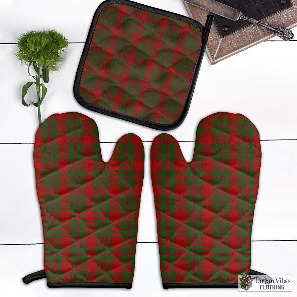 MacIntosh Red Tartan Combo Oven Mitt & Pot-Holder Combo 1 Oven Mitt & 1 Pot-Holder Black - Tartan Vibes Clothing