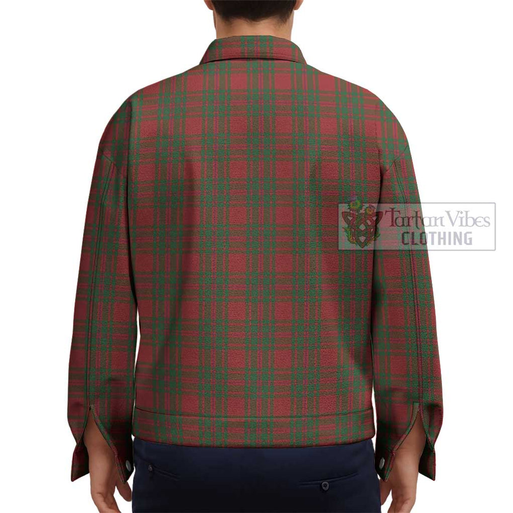 MacIntosh Red Tartan Unisex Lapel Cotton Jacket - Tartan Vibes Clothing