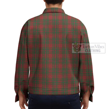 MacIntosh Red Tartan Unisex Lapel Cotton Jacket