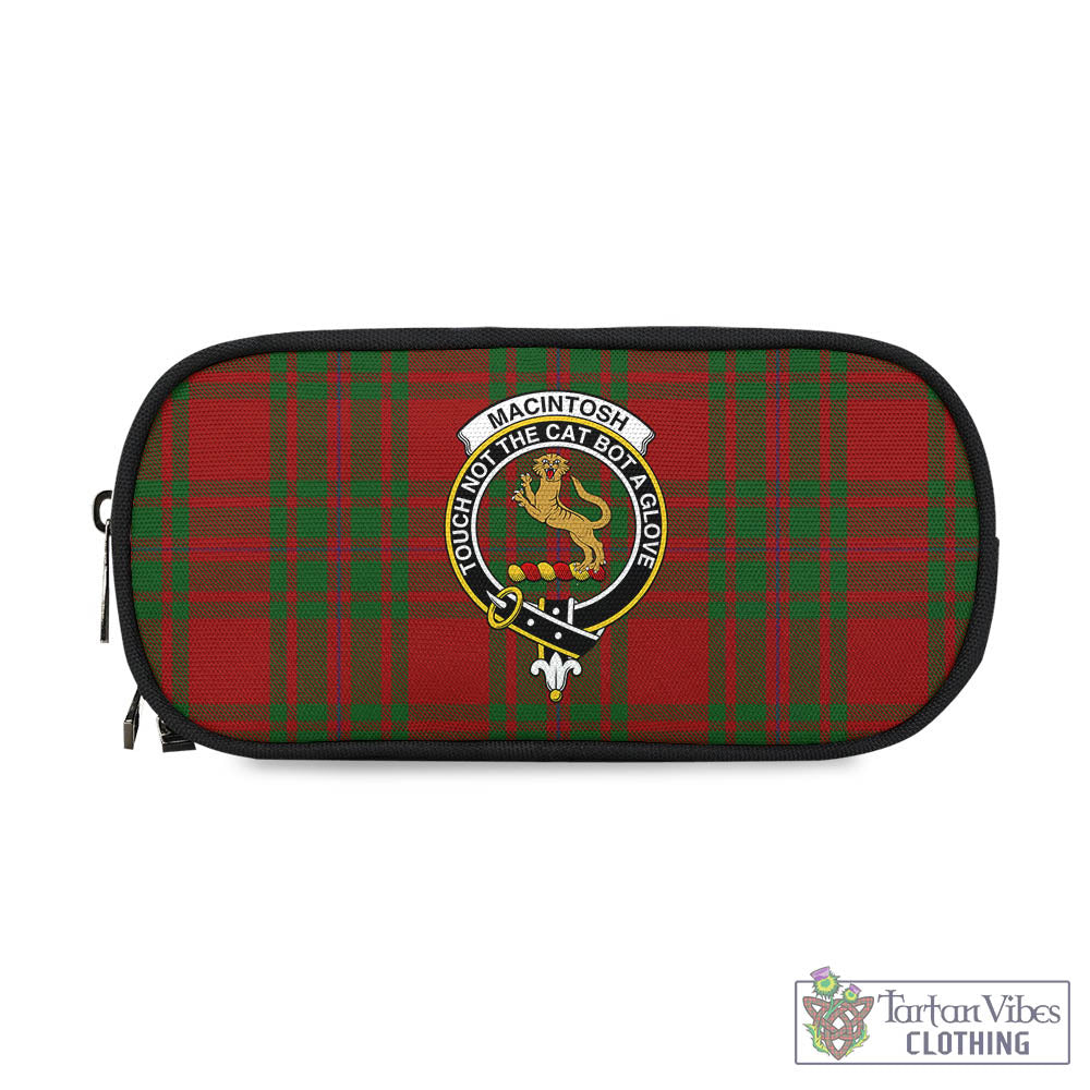 Tartan Vibes Clothing MacIntosh Red Tartan Pen and Pencil Case with Family Crest