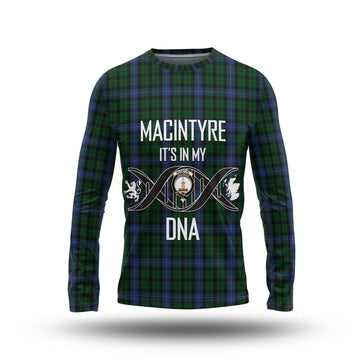 MacIntyre (McIntyre) Tartan Long Sleeve T-Shirt with Family Crest DNA In Me Style Unisex - Tartan Vibes Clothing