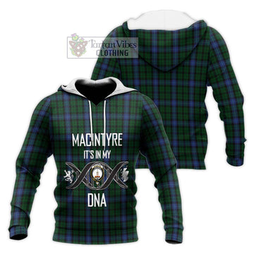 MacIntyre (McIntyre) Tartan Knitted Hoodie with Family Crest DNA In Me Style