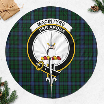 MacIntyre (McIntyre) Tartan Christmas Tree Skirt with Family Crest