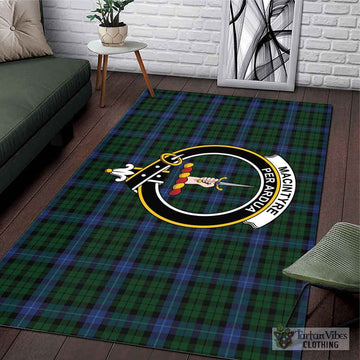 MacIntyre (McIntyre) Tartan Area Rug with Family Crest