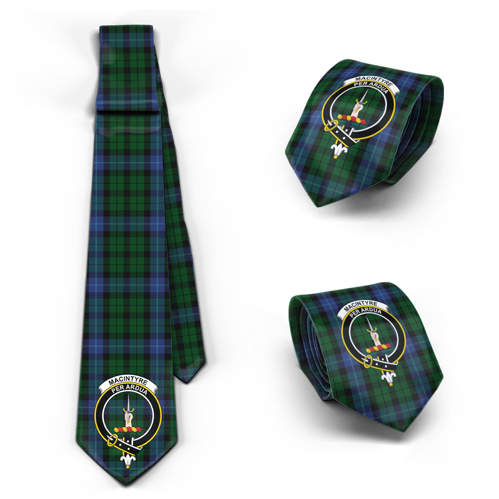 MacIntyre (McIntyre) Tartan Classic Necktie with Family Crest Necktie One Size - Tartan Vibes Clothing