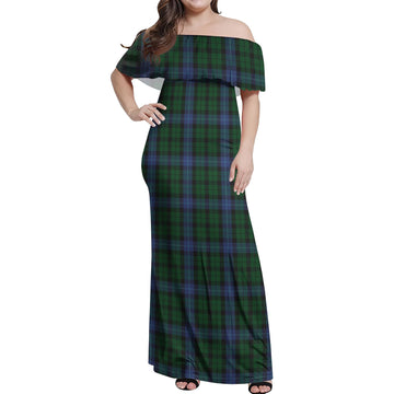 MacIntyre (McIntyre) Tartan Off Shoulder Long Dress