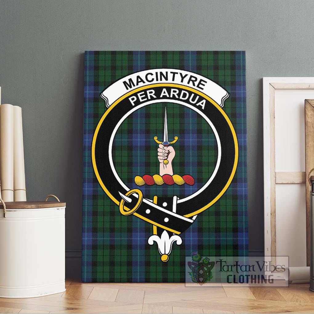 MacIntyre (McIntyre) Tartan Canvas Print Wall Art with Family Crest Without Frame - Tartan Vibes Clothing