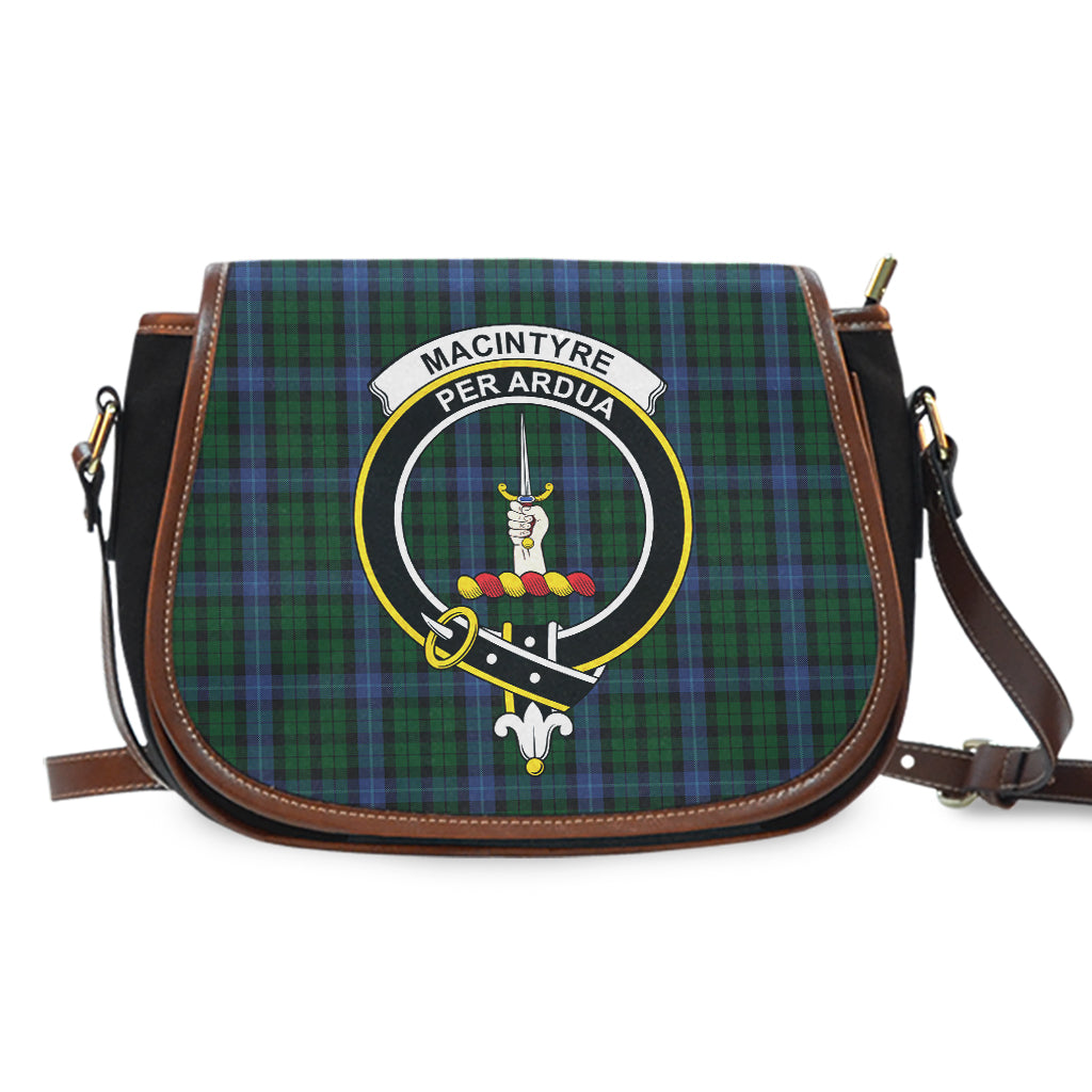 MacIntyre (McIntyre) Tartan Saddle Bag with Family Crest - Tartan Vibes Clothing