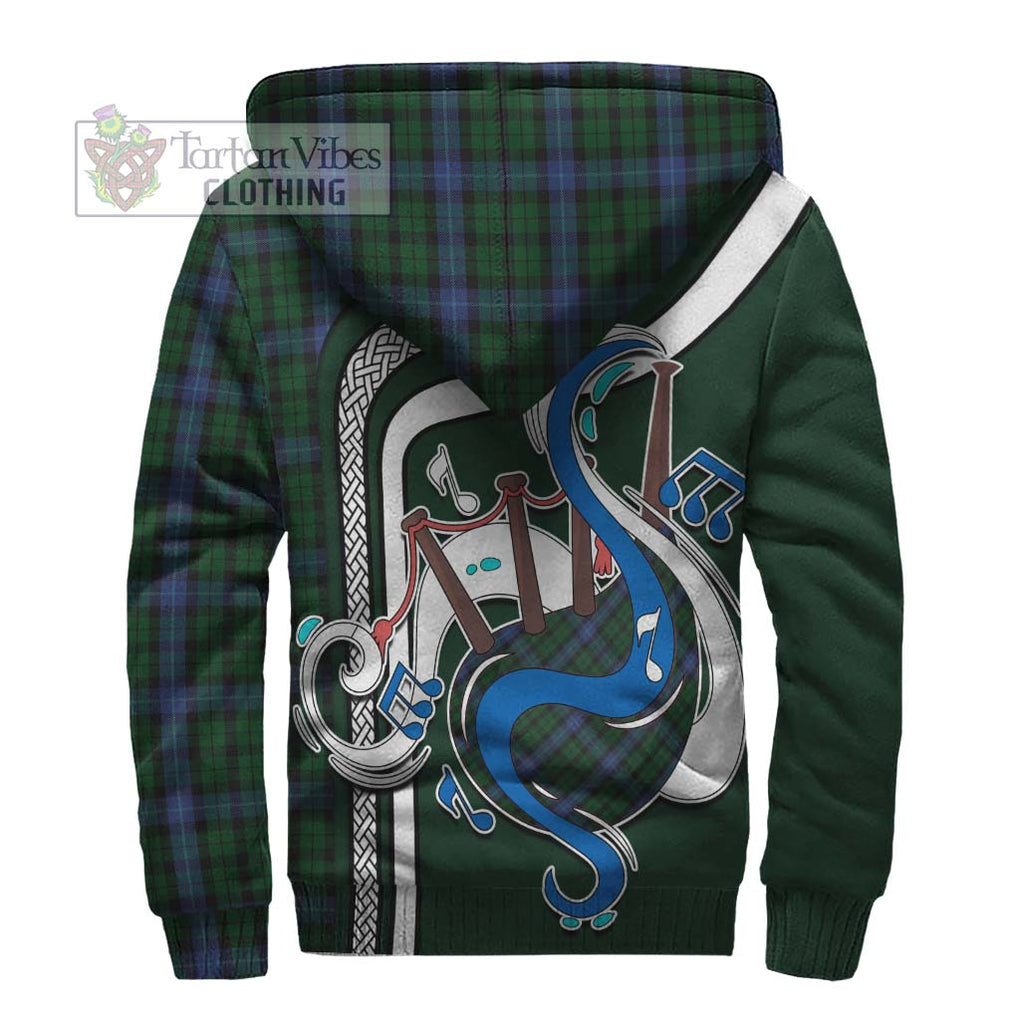 MacIntyre (McIntyre) Tartan Sherpa Hoodie with Epic Bagpipe Style - Tartanvibesclothing Shop