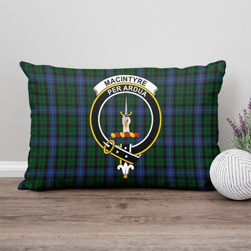 MacIntyre (McIntyre) Tartan Pillow Cover with Family Crest