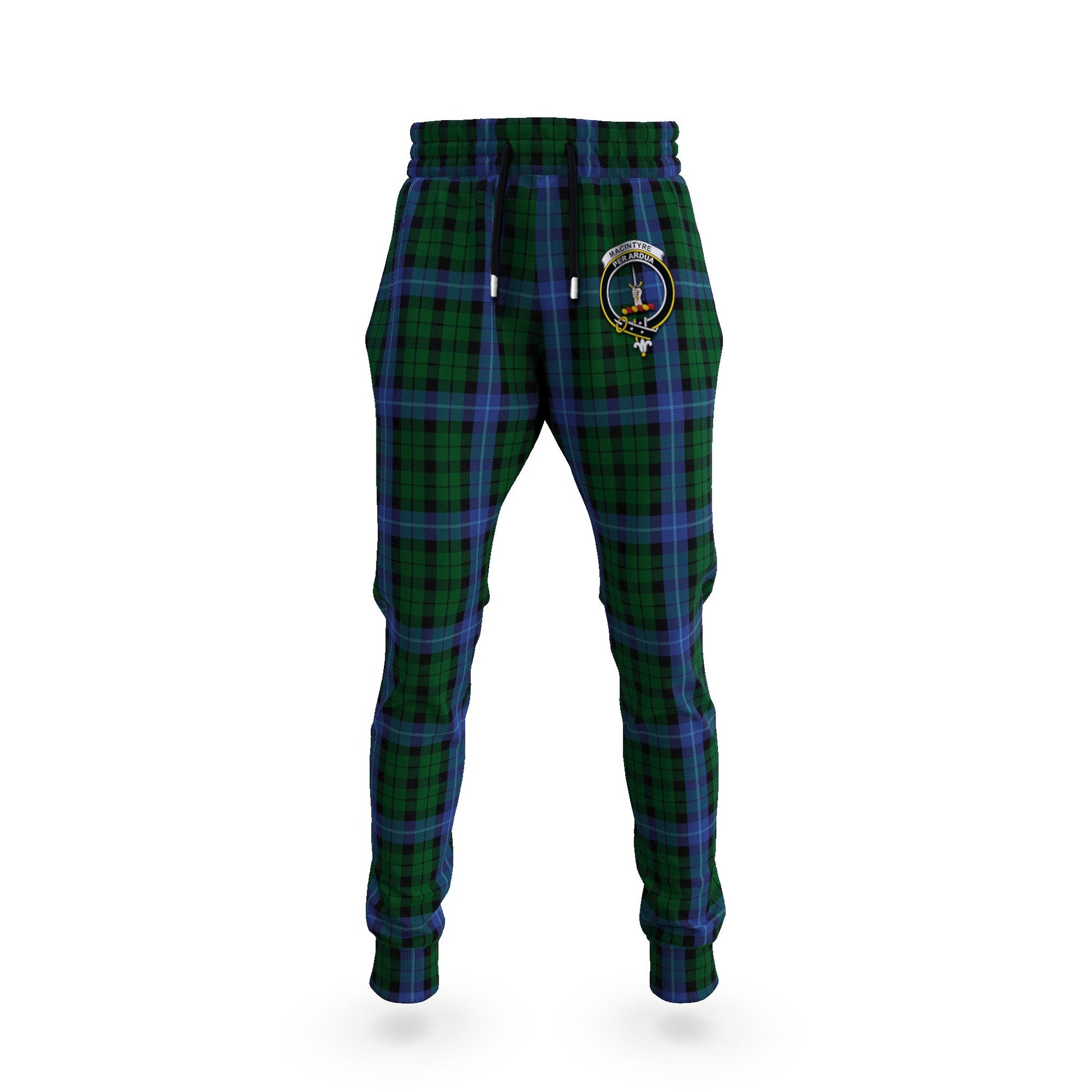 MacIntyre (McIntyre) Tartan Joggers Pants with Family Crest 5XL - Tartan Vibes Clothing