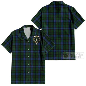 MacIntyre (McIntyre) Tartan Cotton Hawaiian Shirt with Family Crest