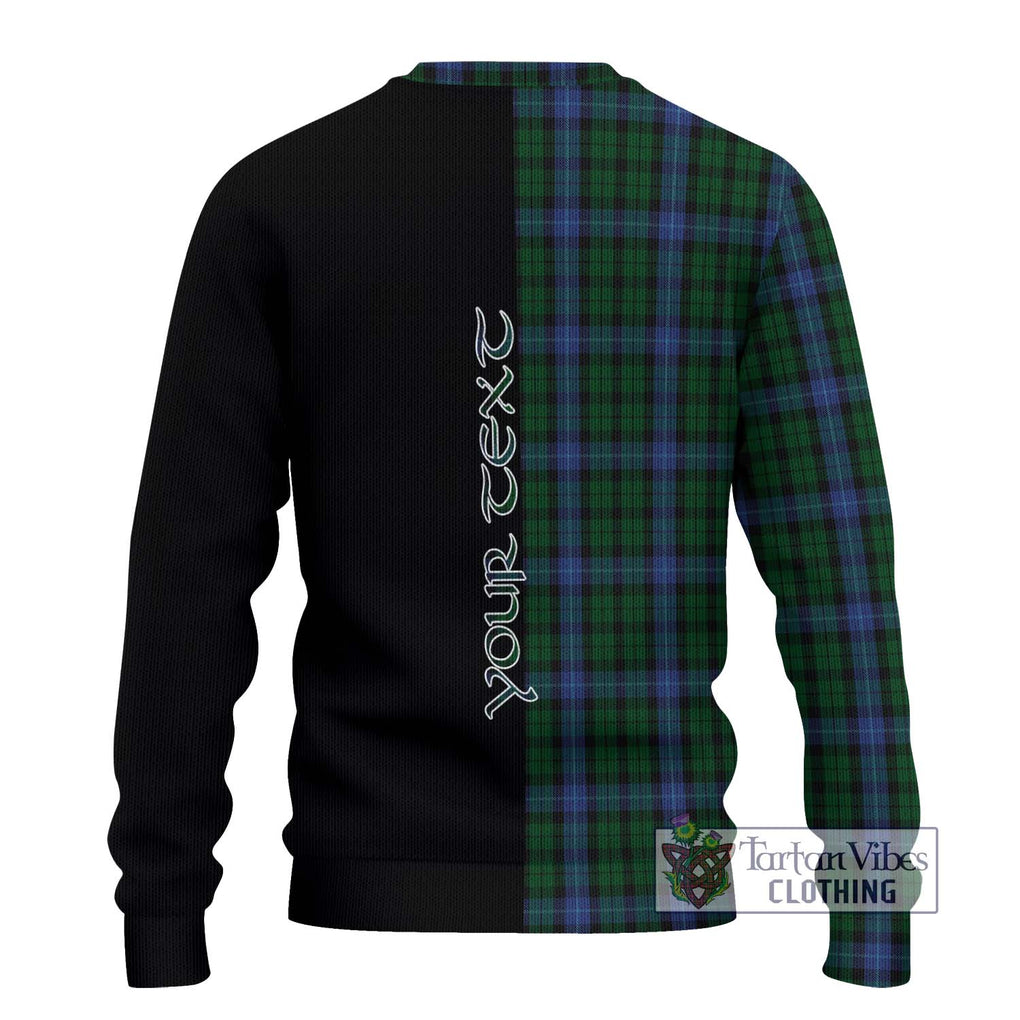 MacIntyre (McIntyre) Tartan Knitted Sweater with Family Crest and Half Of Me Style - Tartanvibesclothing Shop