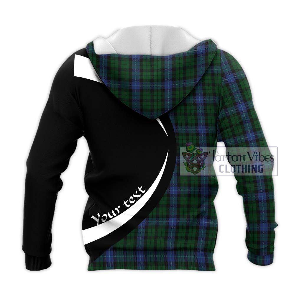 MacIntyre (McIntyre) Tartan Knitted Hoodie with Family Crest Circle Style - Tartan Vibes Clothing