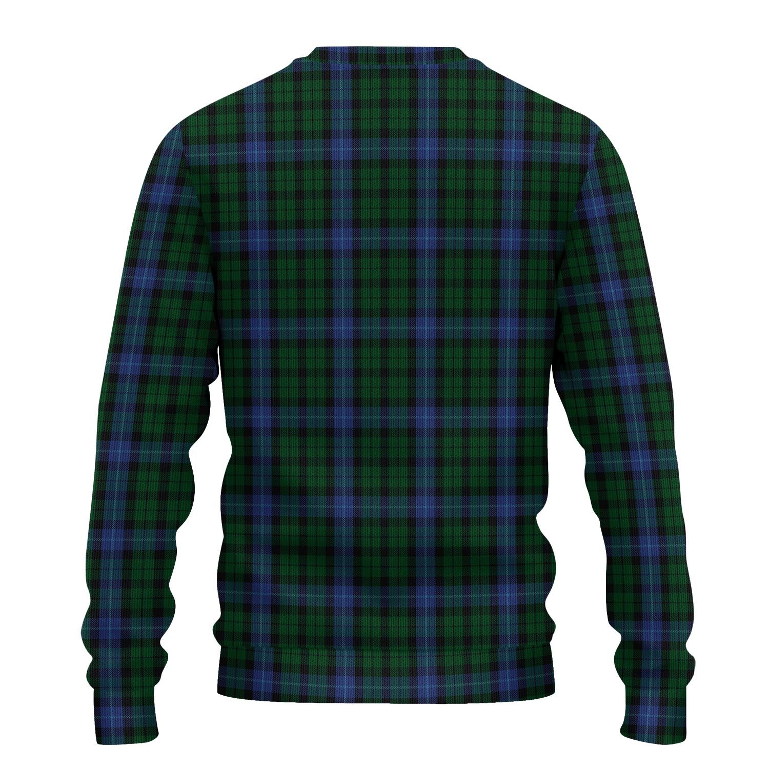 MacIntyre Tartan Knitted Sweater with Family Crest - Tartanvibesclothing