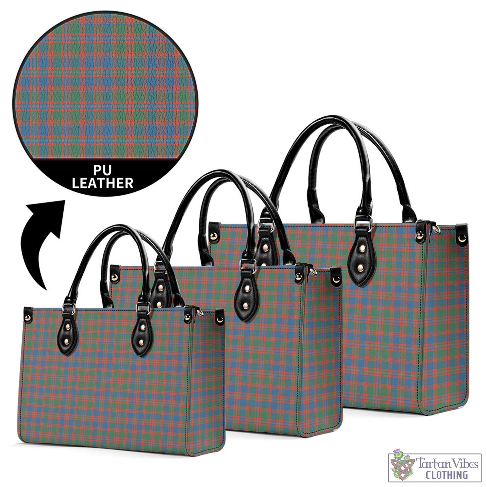 Tartan Vibes Clothing MacIntyre Ancient Tartan Luxury Leather Handbags