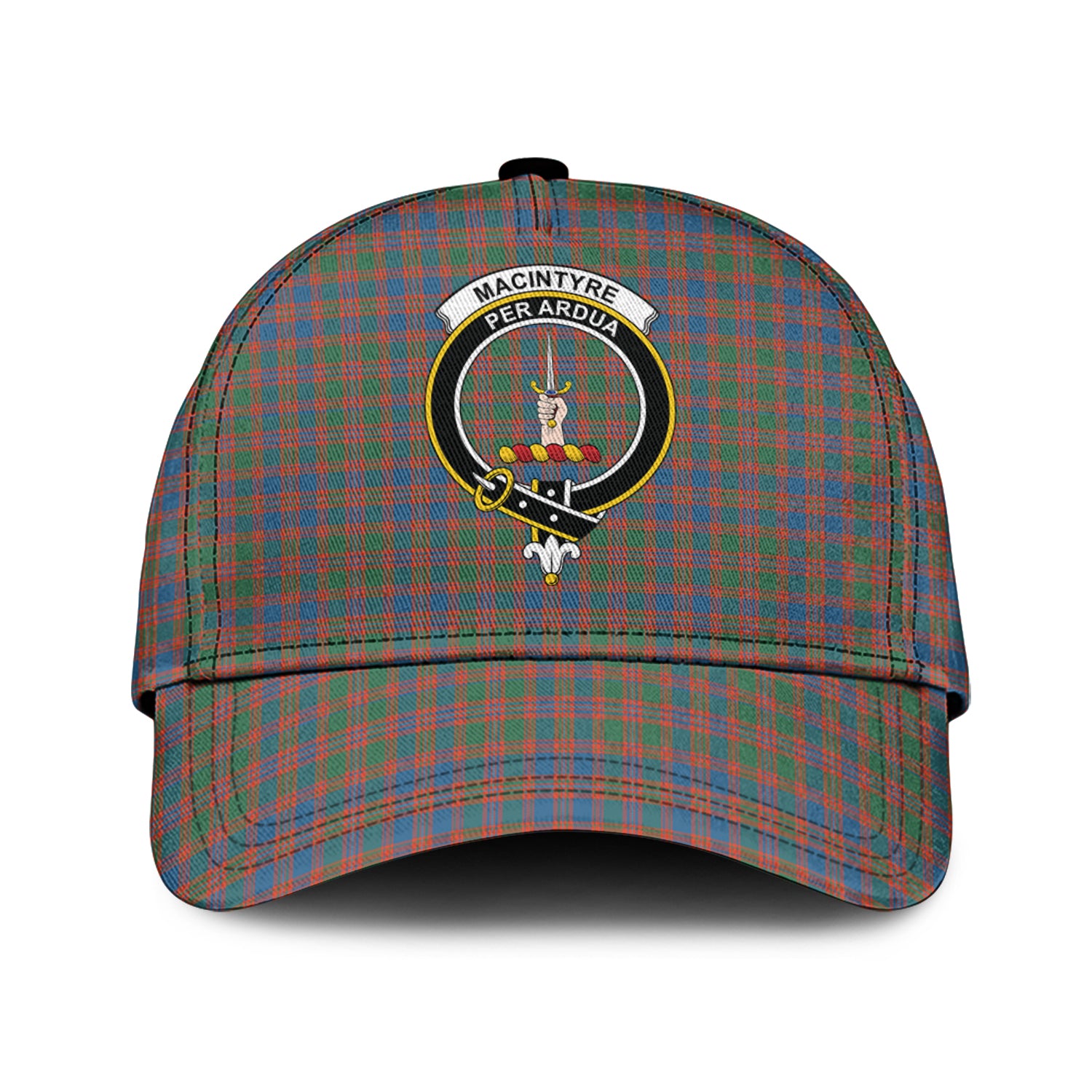 MacIntyre Ancient Tartan Classic Cap with Family Crest Classic Cap Universal Fit - Tartan Vibes Clothing