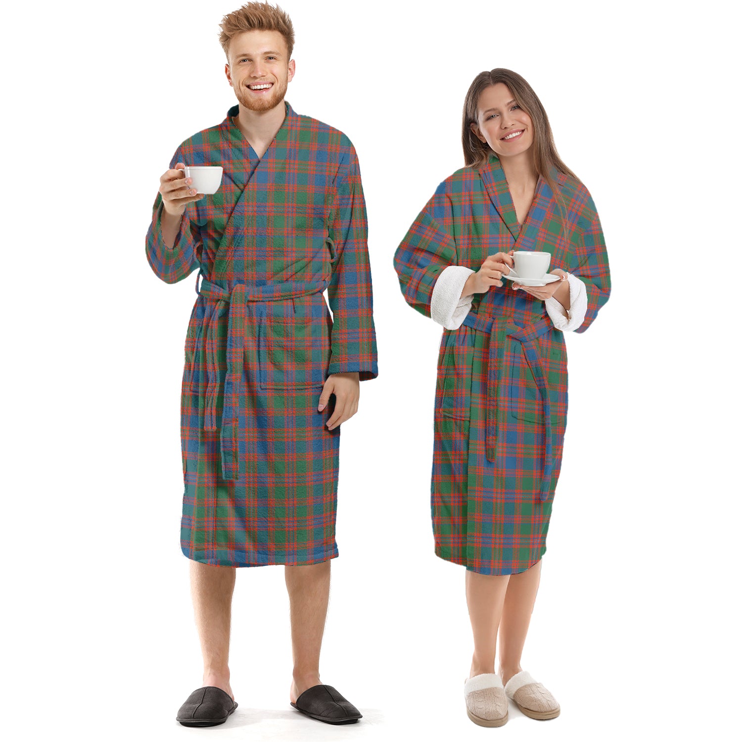 MacIntyre Ancient Tartan Bathrobe Unisex S - Tartan Vibes Clothing