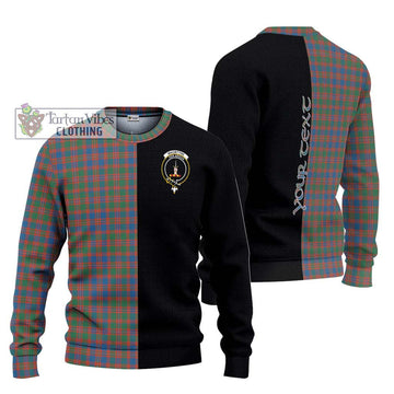 MacIntyre Ancient Tartan Ugly Sweater with Family Crest and Half Of Me Style