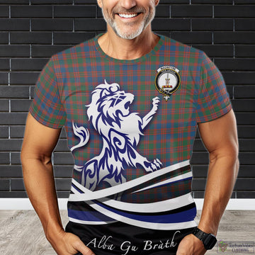 MacIntyre Ancient Tartan T-Shirt with Alba Gu Brath Regal Lion Emblem