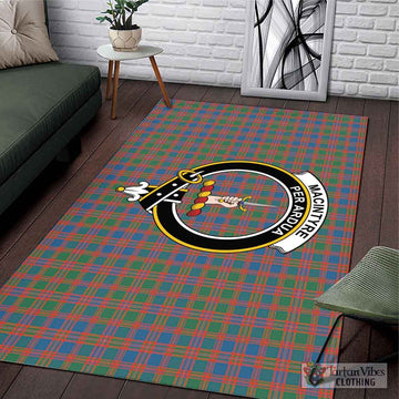 MacIntyre Ancient Tartan Area Rug with Family Crest