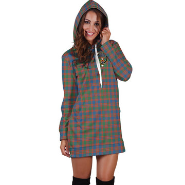 MacIntyre Ancient Tartan Hoodie Dress with Family Crest