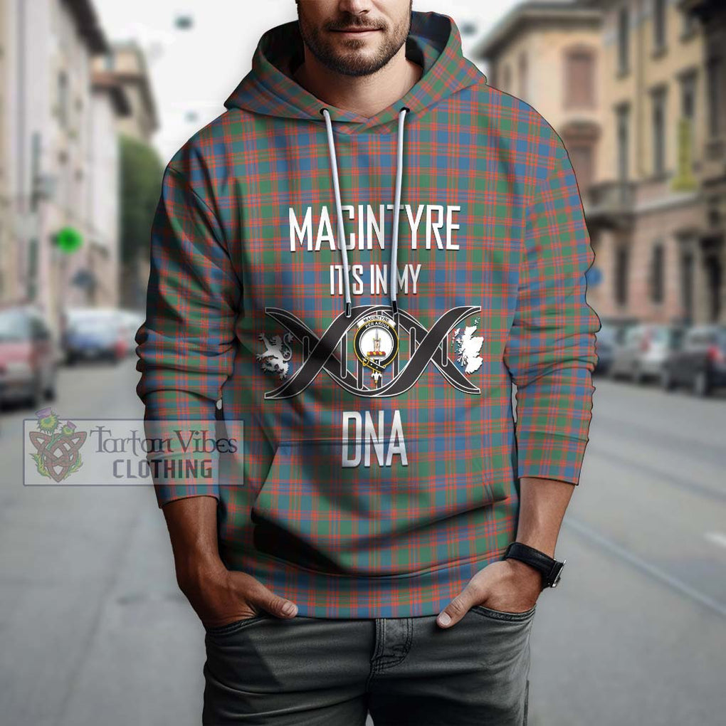 MacIntyre Ancient Tartan Hoodie with Family Crest DNA In Me Style Pullover Hoodie - Tartanvibesclothing Shop