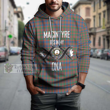 MacIntyre Ancient Tartan Hoodie with Family Crest DNA In Me Style