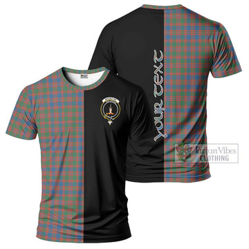 MacIntyre Ancient Tartan T-Shirt with Family Crest and Half Of Me Style