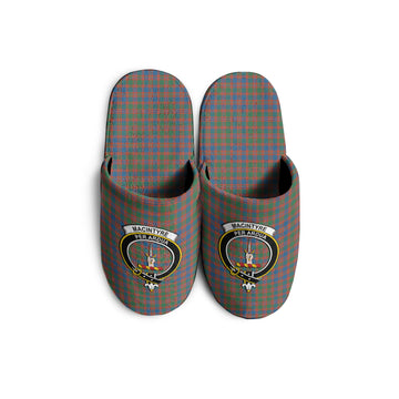 MacIntyre Ancient Tartan Home Slippers with Family Crest