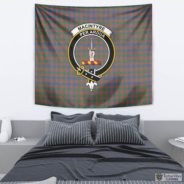 MacIntyre Ancient Tartan Tapestry Wall Hanging and Home Decor for Room with Family Crest