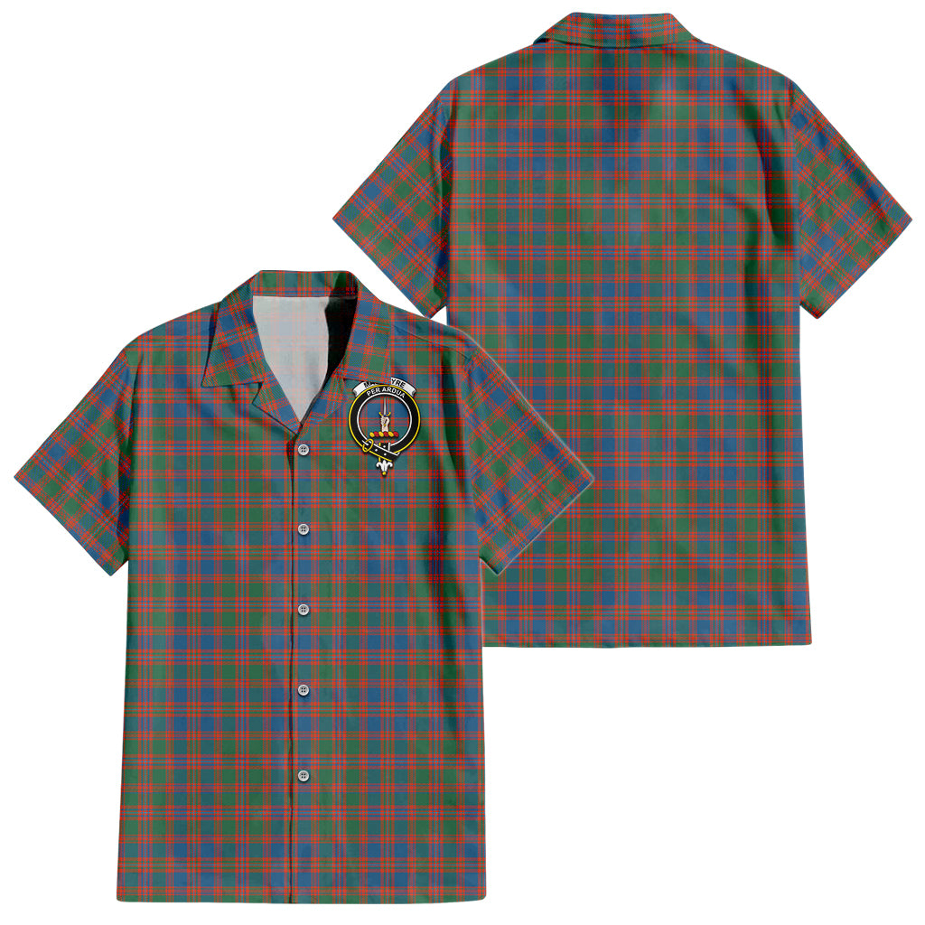 macintyre-ancient-tartan-short-sleeve-button-down-shirt-with-family-crest