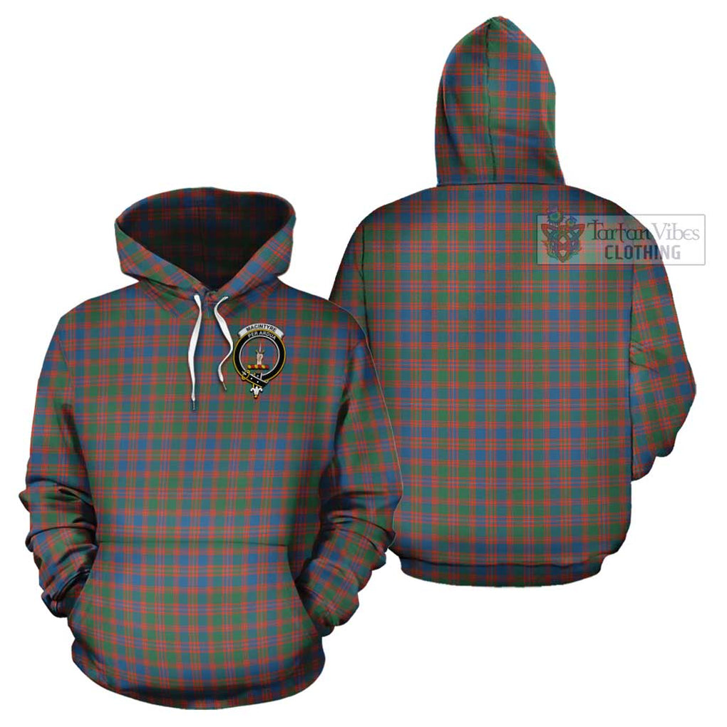 MacIntyre Ancient Tartan Cotton Hoodie with Family Crest Pullover Hoodie - Tartan Vibes Clothing